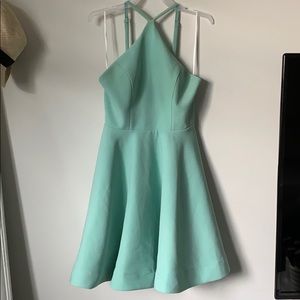 Aqua mini dress